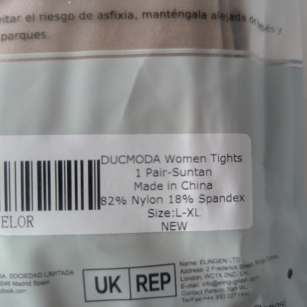 2 Pairs Of L-XL DUCMODA Tights - Picture 4 of 4